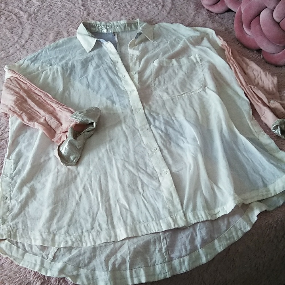 Free People 💞 Starburst Metallic Blouse